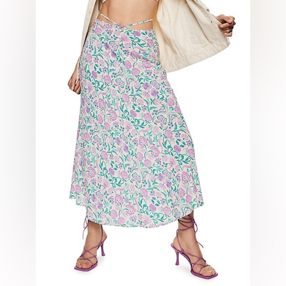 Mango floral skirt